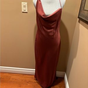 B-HLDN Maroon, long dress. Size 12.  Never worn, tags still on.